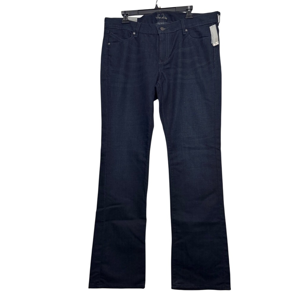 Old Navy The Diva Lowest Rise Boot-Cut‎ Jeans Dark Wash Stretch 14 Long NWT